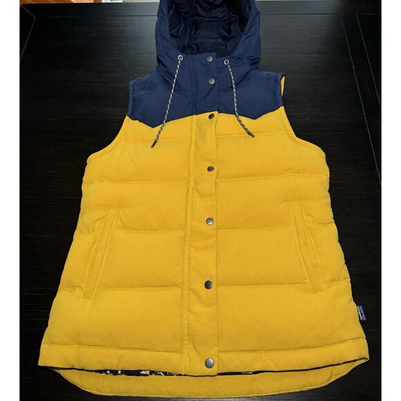 Patagonia Jackets & Blazers - Patagonia Two-Tone Yellow and Navy Vest
